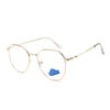 Zilead Polygon Metal Anti Blue Light Blocking Glasses Frame Men&Women Computer Games Goggles Eyeglasses Optical Spectacle Frame