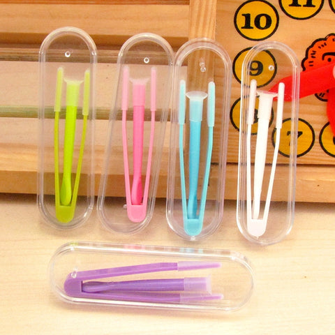 1 Set New Multicolor Contact Lenses Tweezers and Suction Stick for Special Clamps Tool Contact Lens Inserter Remover