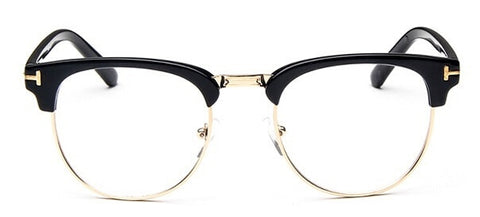 2019 Half Metal Women Glasses Frame Men Eyeglasses Frame Vintage SquareClear Glasses Optical Spectacle Frame spectacles