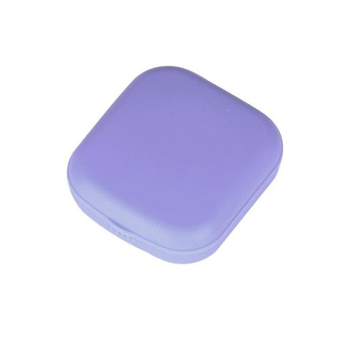 Pocket Travel Kit  All In One Contact Lenses Kit Pink Blue Purple Yellow Eye Contacts Box With Looking Glass