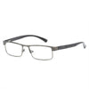 UVLAIK Men Titanium alloy Reading Glasses Non spherical 12 Layer Coated lenses Retro Business Hyperopia Prescription Eyeglasses