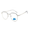 Zilead Polygon Metal Anti Blue Light Blocking Glasses Frame Men&Women Computer Games Goggles Eyeglasses Optical Spectacle Frame