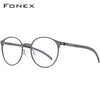 Titanium Alloy Optical Glasses Frame Men Ultralight Round Myopia Prescription Eyeglasses 2019 Male Korean Screwless Eyewear 984