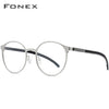 Titanium Alloy Optical Glasses Frame Men Ultralight Round Myopia Prescription Eyeglasses 2019 Male Korean Screwless Eyewear 984