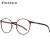 Titanium Alloy Optical Glasses Frame Men Ultralight Round Myopia Prescription Eyeglasses 2019 Male Korean Screwless Eyewear 984